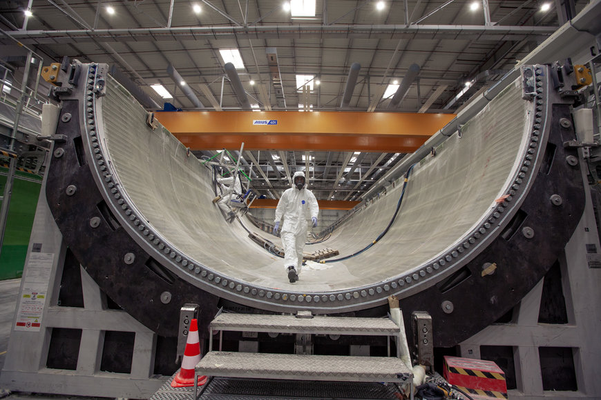 GE Renewable Energy launches second 107-meter wind turbine blade mold at its Cherbourg factory, France